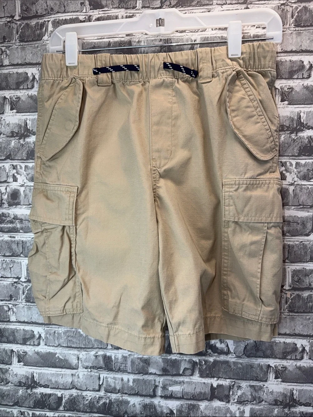 Ralph Lauren Tan Cargo Shorts with Pocket Flaps